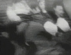 Fig. 5. Scrambled television footage in Funeral Parade of Roses.