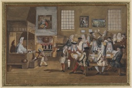 Fig. 3. ‘Interior of a London Coffee House in 1668’ (c. 1705).